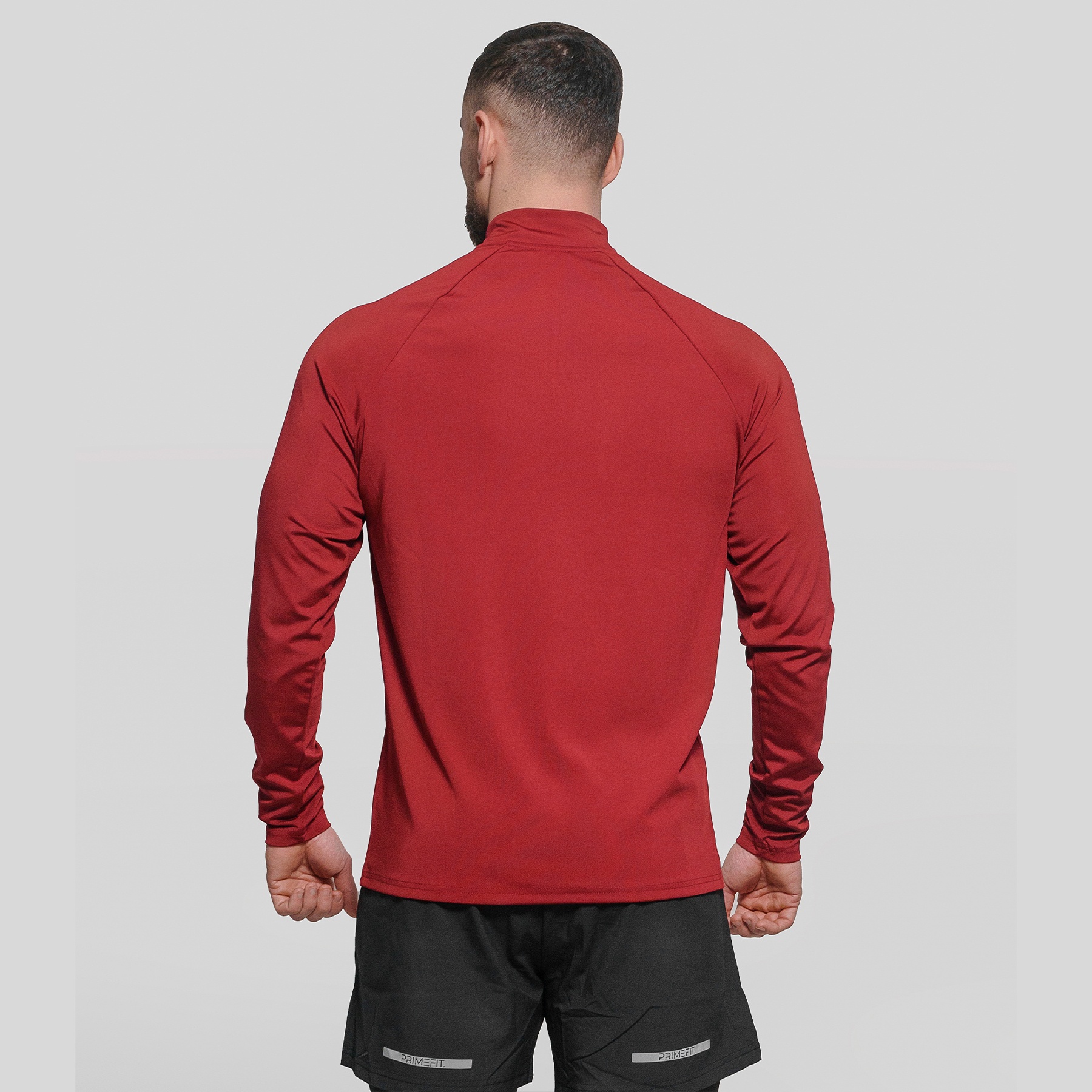 Airflow Half Zipped Top - Cherry