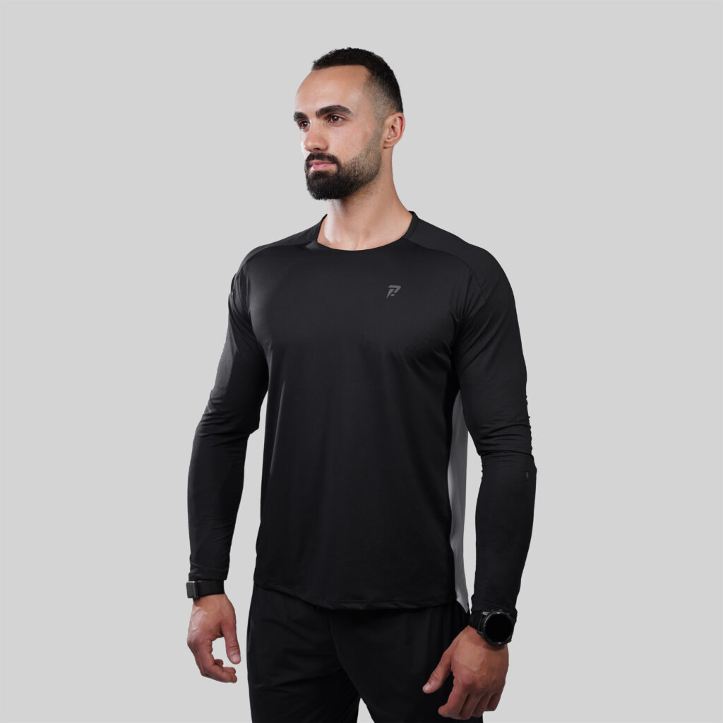 Phantom Long Tee - Black-Grey