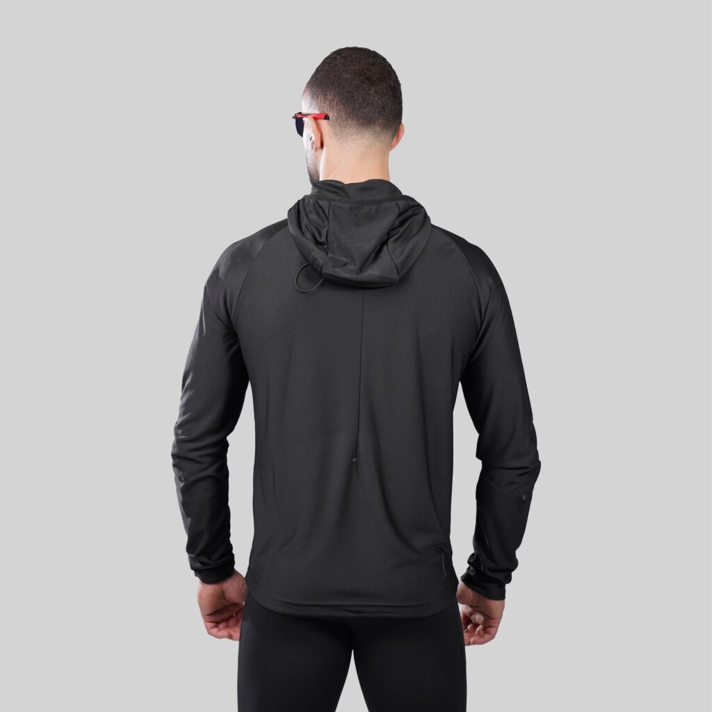 Phantom Zip Hoodie - Black